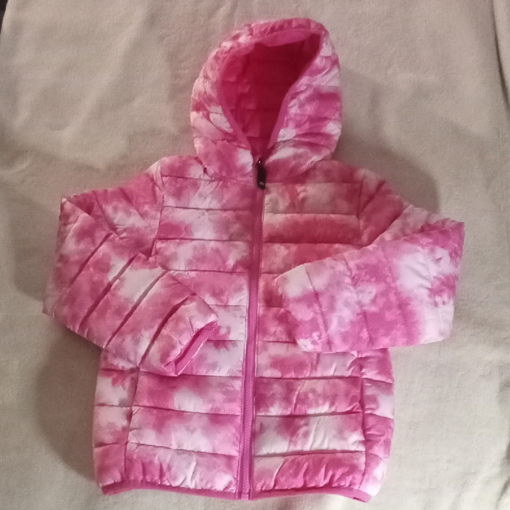 OZARK TRAIL GIRLS SIZE 6 PINK TYE DYE JACKET LIKE NEW!